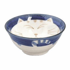 Cuenco gato azul