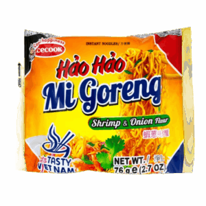 Mi goreng gamba y cebolla