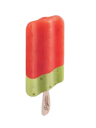 Helado Palettas sin gluten ni lactosa con sandia