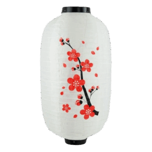 Lámpara japonesa blanca 50x28cm "Sakura"