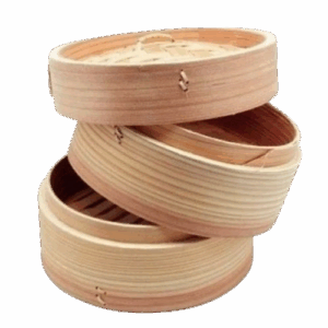 Ollas de vapor de bambú. Medida: 20cm