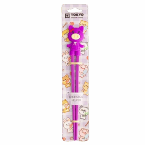 Palillos aprendizaje 22cm cerdito lila
