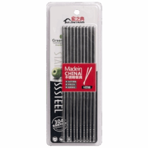 Palillo Inoxidable liso 22,5cm 5 pares