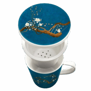 Taza con filtro y tapa Azul Sakura